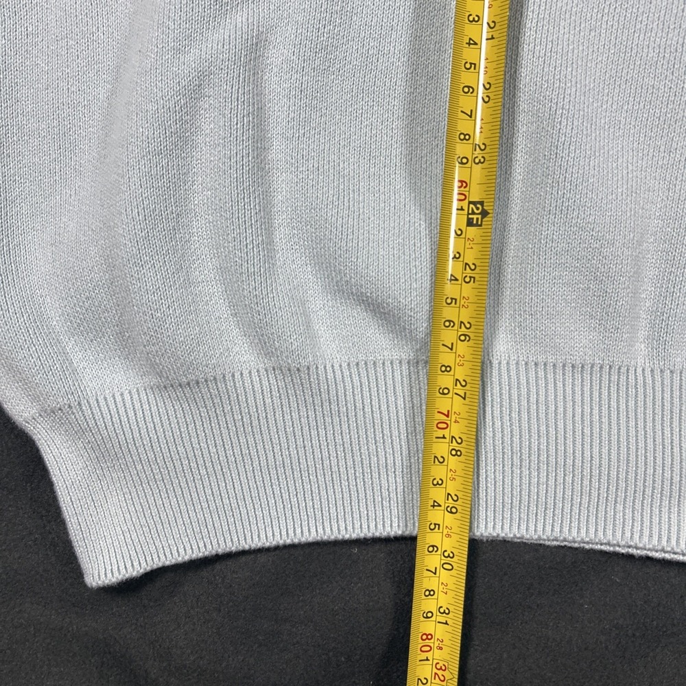 Nike Life Knit Sweater Mens XXL Light Blue Ice Textured Crewneck DQ5176-412 - Picture 5 of 10